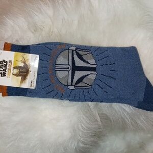 STAR WARS' THE MANDALORIAN MEN'S CREW SOCKS 1 PAIR